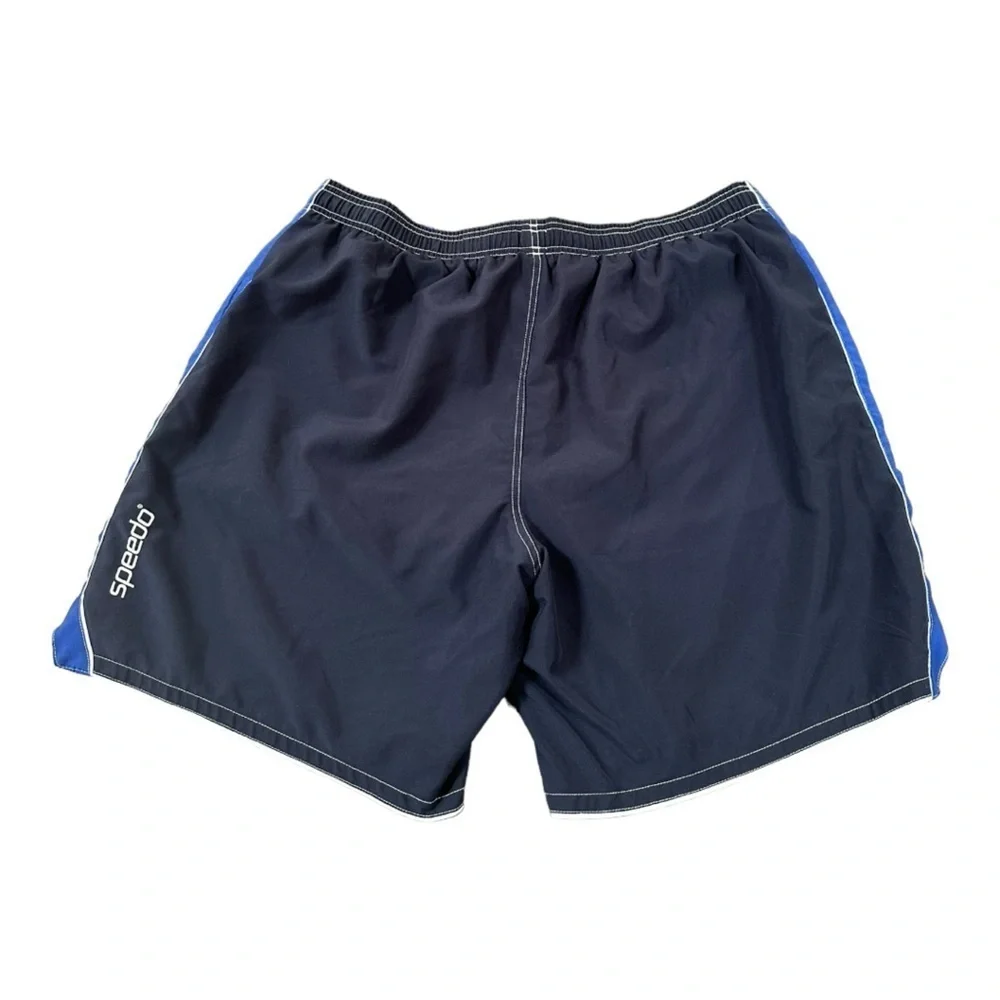 Speedo Men’s Blue Two-Tone Swim Trunks Board Shorts Size XL